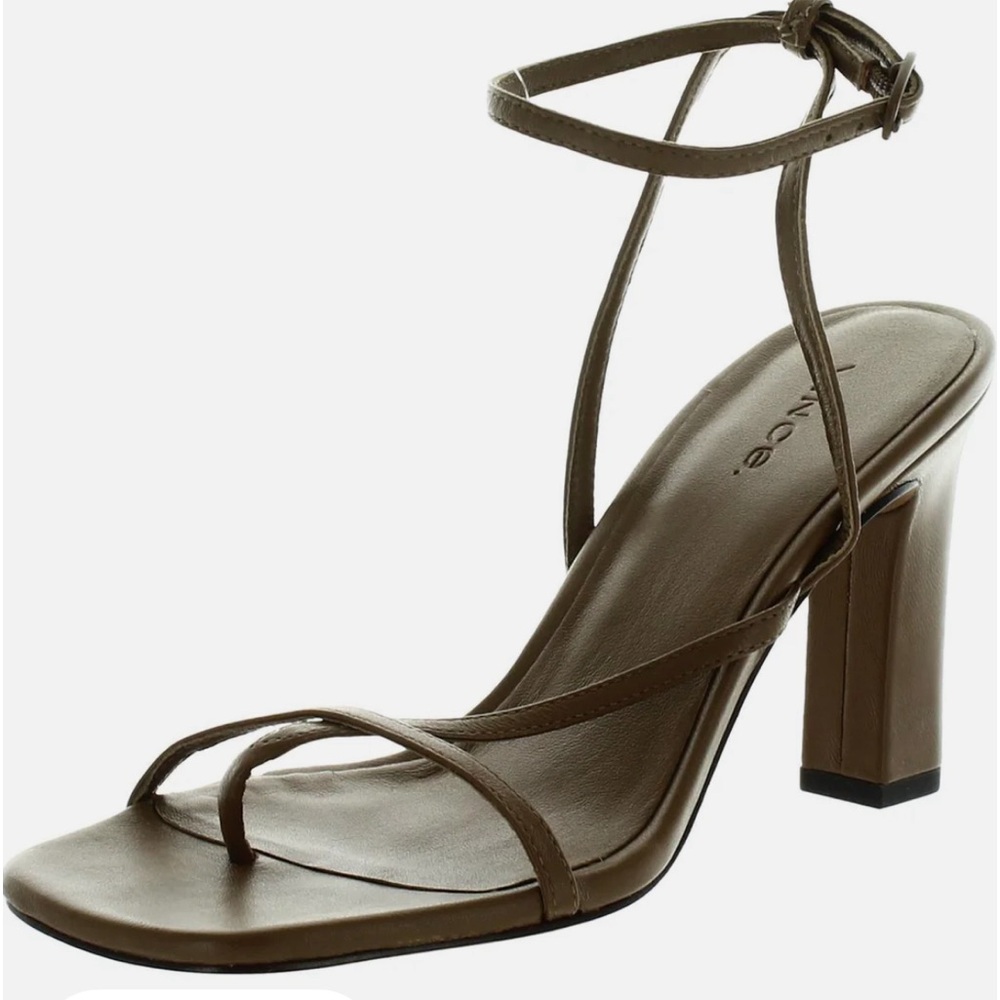 Vince Qiana Open Toe Ankle Strap Sandals Black - Size 7